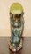 Antike französische Art Deco Tischlampe aus kalt lackierter Bronze mit Marmorfuß 18