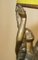 Lampe de Bureau Antique Art Déco en Bronze Peint à Froid avec Socle en Marbre 6