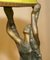Lampe de Bureau Antique Art Déco en Bronze Peint à Froid avec Socle en Marbre 11