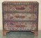 Vintage Kilim & Brown Leather Chest of Drawers 3