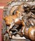 Antike italienische Box mit stark geschnitzten Hengstpferden, 1840er 8