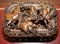 Antike italienische Box mit stark geschnitzten Hengstpferden, 1840er 7