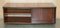 Mesa de centro vintage de cuero y madera flameada, Imagen 13