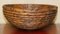 Large Burred Eucalyptus Bowl from B Moss 12