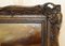 Antique Crystoleum Hand Carved Hardwood Framed Picture of Horses 3