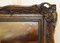 Antique Crystoleum Hand Carved Hardwood Framed Picture of Horses, Image 3