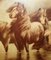 Antikes handgeschnitztes Hartholz-Bild von Pferden aus Crystoleum 12