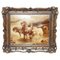 Antikes handgeschnitztes Hartholz-Bild von Pferden aus Crystoleum 1