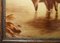 Antique Crystoleum Hand Carved Hardwood Framed Picture of Horses 10