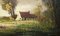 H. Verbeelk, Rural Scene with Horse, Large Oil Painting, Framed 16