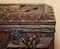 Carved Black Forest Wood Smoking Pipe Cabinet Box, 1870s, Image 6