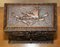 Carved Black Forest Wood Smoking Pipe Cabinet Box, 1870s, Image 10