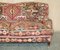 Vintage Kilim Upholstered Sofa in the style of Howard & Sons Style 8