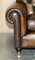 Bulgaru Brown Leather Chesterfield Armchairs by George Smith, Set of 2 7
