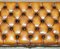 Poggiapiedi vittoriano antico in legno massello Chesterfield in pelle marrone, Immagine 15