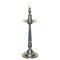 Large Pewter Candleholder Table Lamp, Italy, Image 1