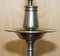 Italic Tavola Marinoni Candleholder Table Lamps in Pewter, Set of 2 8