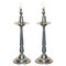 Italic Tavola Marinoni Candleholder Table Lamps in Pewter, Set of 2 1