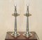 Large Owl Arte Italica Marinoni Candlesticks in Pewter, Set of 2 3