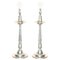 Large Owl Arte Italica Marinoni Candlesticks in Pewter, Set of 2, Image 1