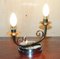 Art Deco Copper & Chrome Table Lamps, 1920s, Set of 2 2