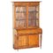 Antique Victorian Walnut Scriban Bureau Bookcase, 1860s 1