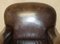 Vintage Brown Leather Club Armchair 3