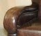 Vintage Brown Leather Club Armchair, Image 6