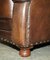 Vintage Brown Leather Club Armchair 13