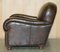 Vintage Brown Leather Club Armchair, Image 18