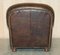 Vintage Brown Leather Club Armchair, Image 17