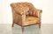 Brown Leather Chesterfield Armchair from George Smith 2