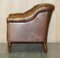 Brown Leather Chesterfield Armchair from George Smith 17