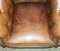 Brown Leather Chesterfield Armchair from George Smith 14