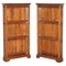 Open Library Hardwood Bookcases, 1900, Set of 2 1