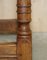 Mesa taburete articulada antigua del siglo XVIII de roble, década de 1780, Imagen 11