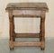 Antique 18th Century Jointed Stool Table in Oak, 1780s, Image 3
