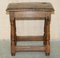 Antique 18th Century Jointed Stool Table in Oak, 1780s 19