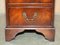Vintage Oxblood Leather Twin Pedestal Partner Desk with Gold Leaf Embossed Top, Image 10