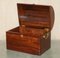 Vintage Hand Carved Jarabosky Dome Topped Steamer Travel Trunk, Image 17