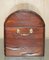 Vintage Hand Carved Jarabosky Dome Topped Steamer Travel Trunk, Image 16