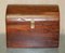 Vintage Hand Carved Jarabosky Dome Topped Steamer Travel Trunk, Image 3