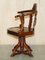 Chinese Republic Captains Chair aus Hartholz mit Marmorplatte, 1900er 20