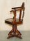 Chinese Republic Hardwood with Marble Inset Panel Captains Chair, 1900s 20