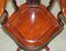 Chinese Republic Hardwood with Marble Inset Panel Captains Chair, 1900s 17