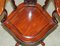 Chinese Republic Hardwood with Marble Inset Panel Captains Chair, 1900s, Image 17