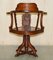 Chinese Republic Hardwood with Marble Inset Panel Captains Chair, 1900s, Image 19