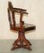 Chinese Republic Captains Chair aus Hartholz mit Marmorplatte, 1900er 18