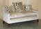 Handgefertigtes Stoff Sofa & Fußhocker, England, 2er Set 2