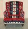 Viktorianischer Bridgewater Sessel mit Kelimbezug von Howard & Sons 3